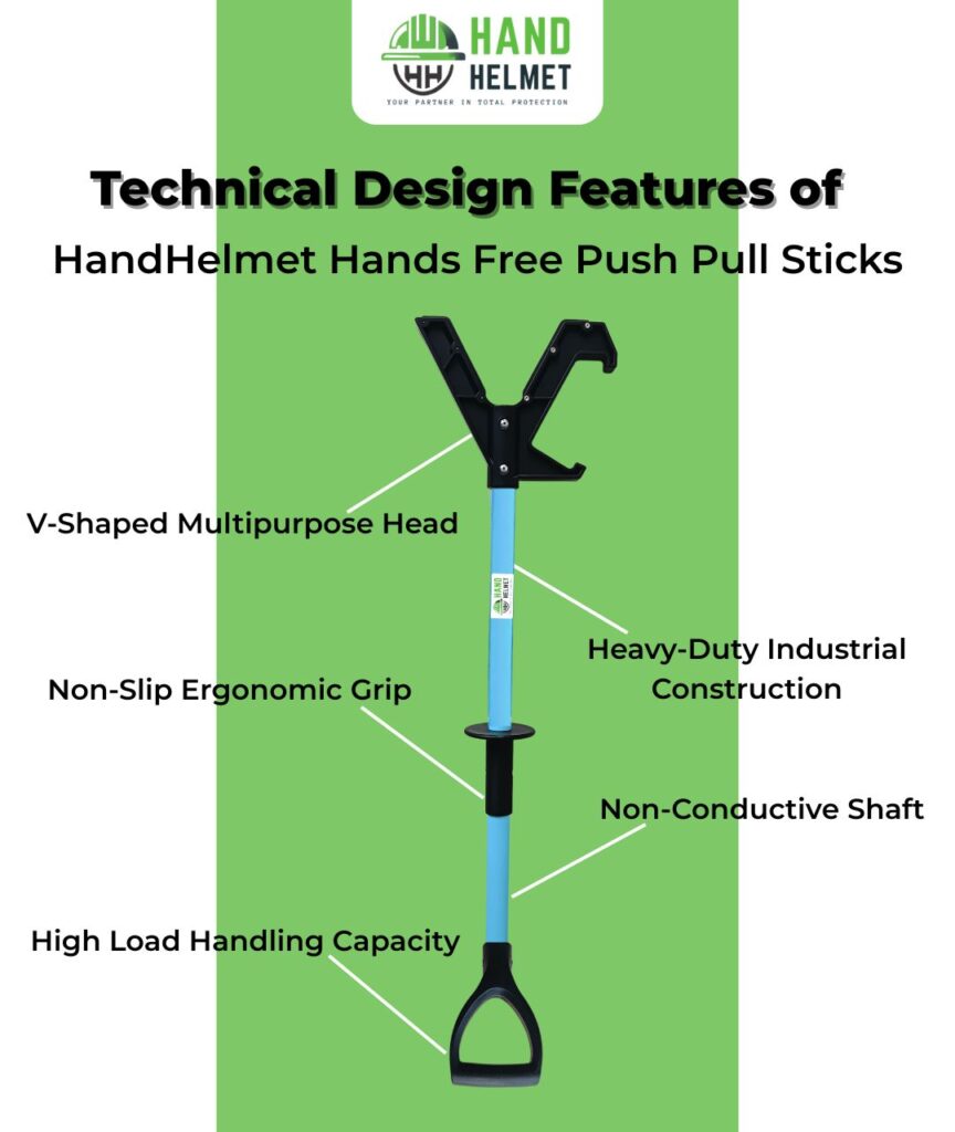HANDHELMET PUSH PULL SAFETY TOOL/STICK | HANDHELMET HANDS FREE PUSH PULL STICK/TOOL/POLE