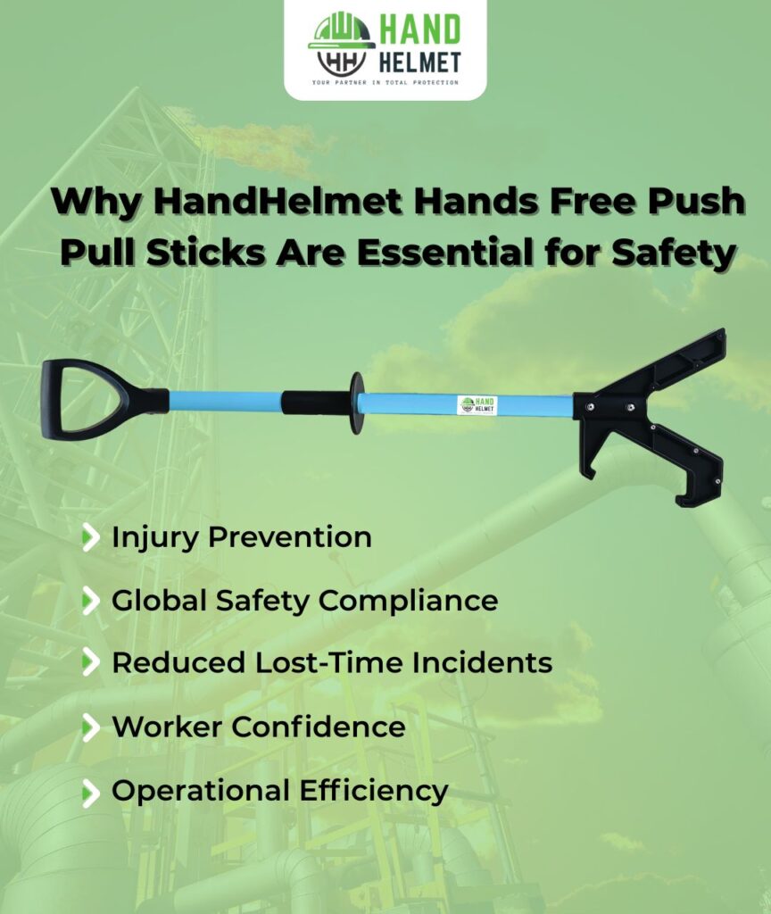 HANDHELMET PUSH PULL SAFETY TOOL/STICK | HANDHELMET HANDS FREE PUSH PULL STICK/TOOL/POLE